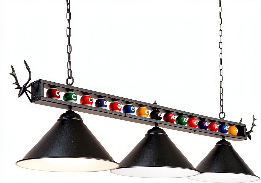 LuoliiTa pool table light installed above a billiards table