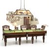 Wellmet Rustic Chandelier Billiard Table Lighting Bear-4