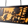Billiard Table Light Black Bear Gorilla Farmhouse Chandelier-5