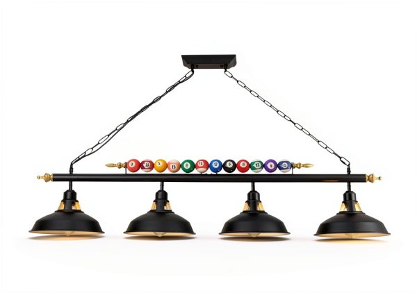 Modern Black Billiard Table Light LED Chandelier Game Room-1