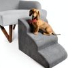 MEJYJEM Dog Stairs High Density Foam Ramp Pet Steps-0