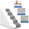 MEJYJEM Dog Stairs High Density Foam Steps Pet Supplies-5