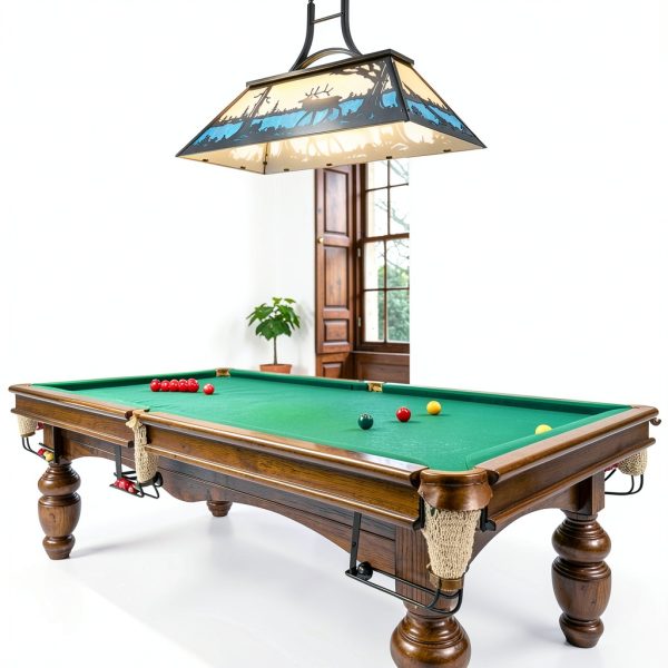 Wellmet Bear Chandelier Billiard Table Lighting Rustic-8