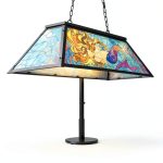 Wellmet Billiard Table Chandelier Tiffany Lighting Dimmable-0