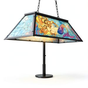 Wellmet Billiard Table Chandelier Tiffany Lighting Dimmable-0