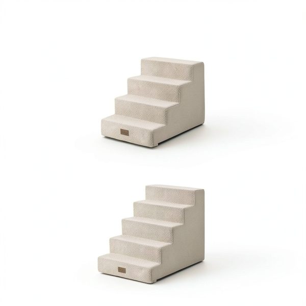 COZY KISS Widened Pet Stairs High Density Foam Dog Steps-3