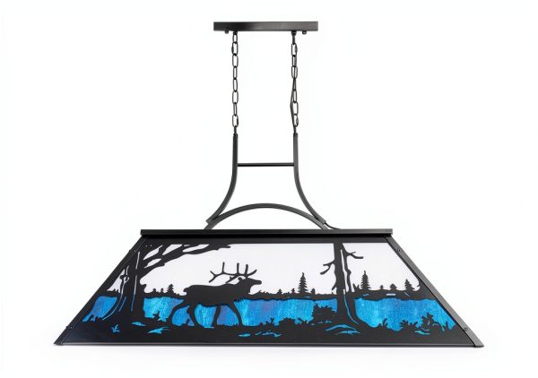 Wellmet Bear Chandelier Billiard Table Lighting Rustic-2