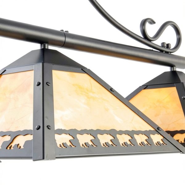 Tochic Billiard Table Light Amber Tiffany Style Dimmable-7