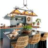 Tochic Billiard Table Light Amber Tiffany Style Dimmable-3