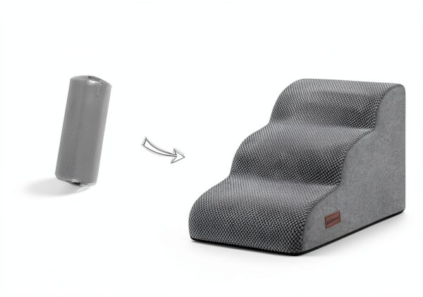 Aodisman Dog Stairs Soft Corduroy Anti-Slip Pet Steps-7