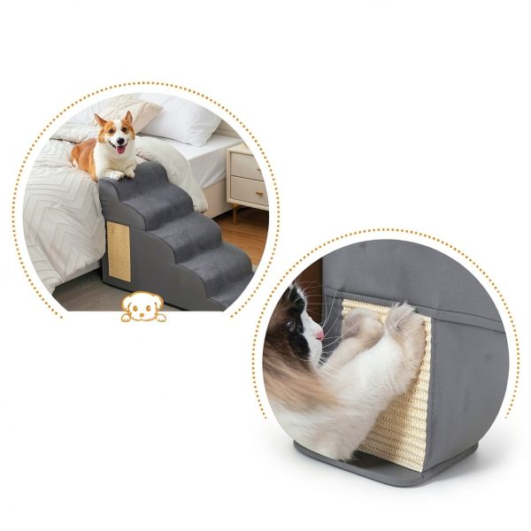 Ahpmeoa Pet Stairs Multi Functional Dog Steps Cat Ramp-4