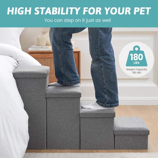 COZY KISS Dog Stairs Storage Steps Joint Support-7