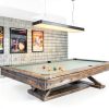 YEPOLI LED Pool Table Light Dimmable Remote Control Black-2