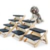 MEWANG Pet Stairs Adjustable 3 in 1 Ramp for Small Dogs-3