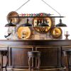 Modern Black Billiard Table Light LED Chandelier Game Room-2
