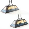 Wellmet Bear Chandelier Billiard Table Lighting Rustic-3