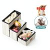 COZY KISS Dog Stairs with Storage Foldable Pet Steps-3