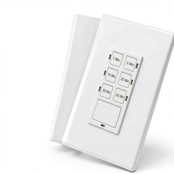 White TG Wall Timer Switch 1 Hour Countdown-4