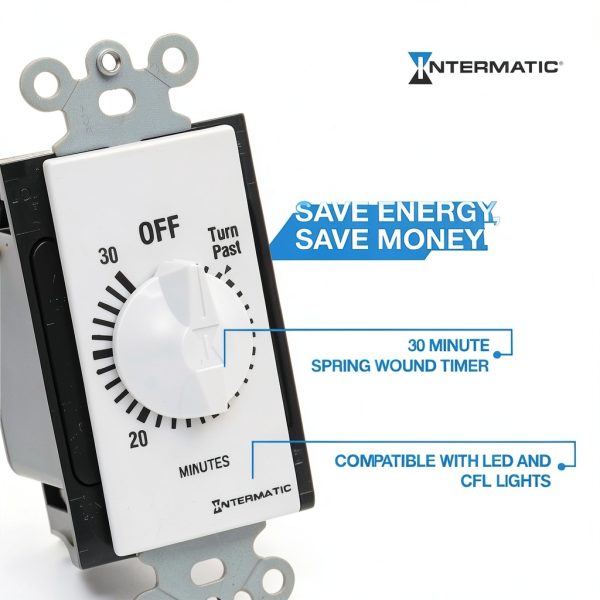 Intermatic Wall Timer Switch White 30 Minute-2