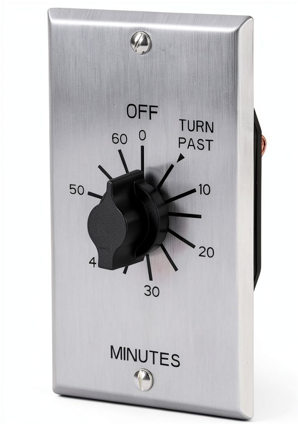 NSI C560M Metal-Brushed Aluminum Timer Switch-6