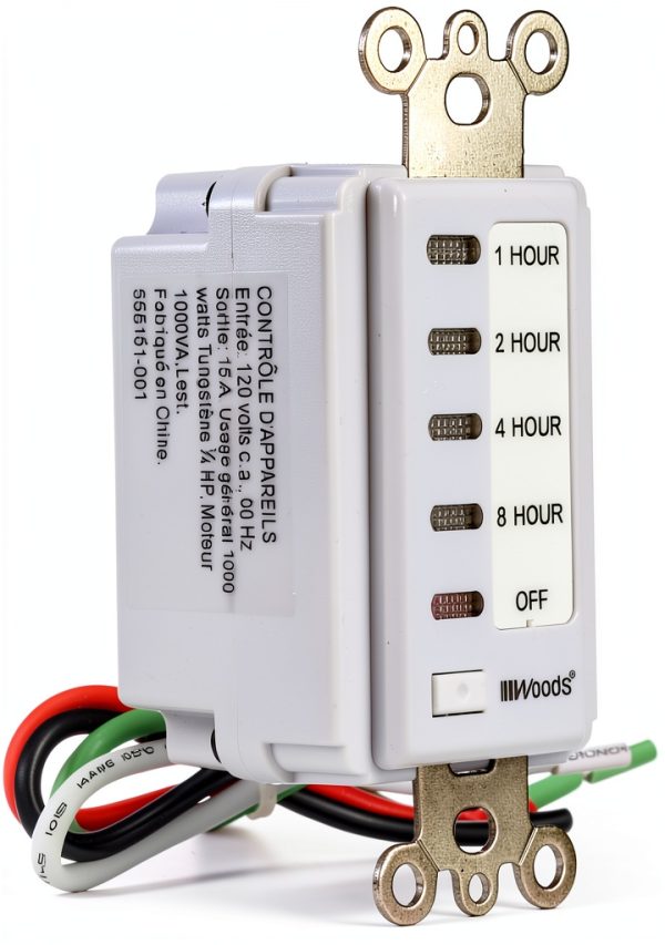 Woods White Digital Countdown Timer Switch-4