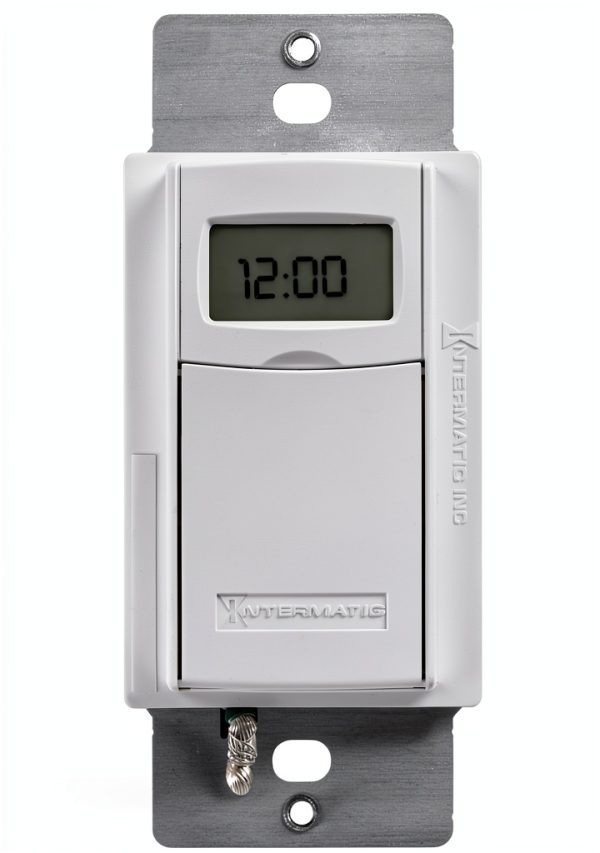 Intermatic ST01 7 Day Programmable In-Wall Digital Timer Switch White-1