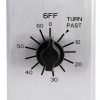 NSI C560M Metal-Brushed Aluminum Timer Switch-1