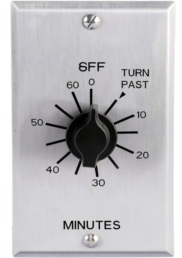 NSI C560M Metal-Brushed Aluminum Timer Switch-1