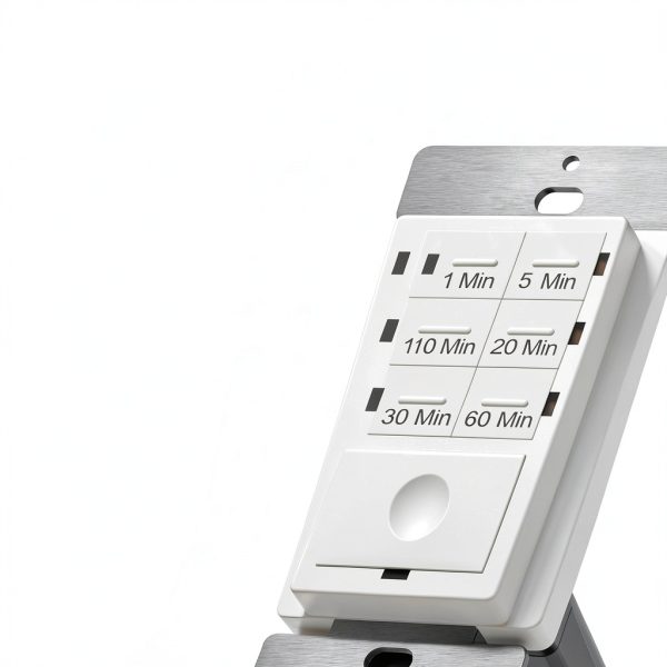 ENERLITES Wall Timer Switch 1 Pack HET06-J6-W 6 Countdown Settings-1