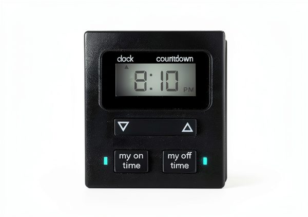 myTouchSmart Digital Timer Plug-In Dual Outlet 2" LCD Outdoor/Indoor-4