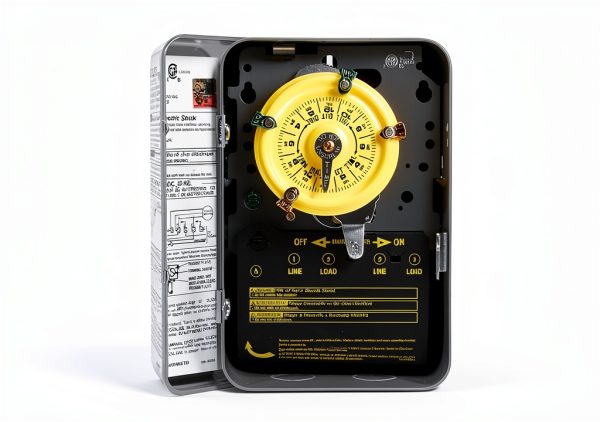 Intermatic T103 Gray DPST Mechanical Time Switch 12-Event 40A-1