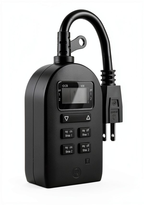 myTouchSmart Programmable Timer Switch Single Outlet Black 2-Inch-6
