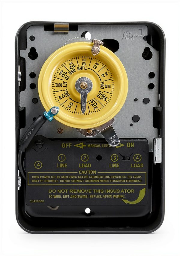 Intermatic T103 Gray DPST Mechanical Time Switch 12-Event 40A-4