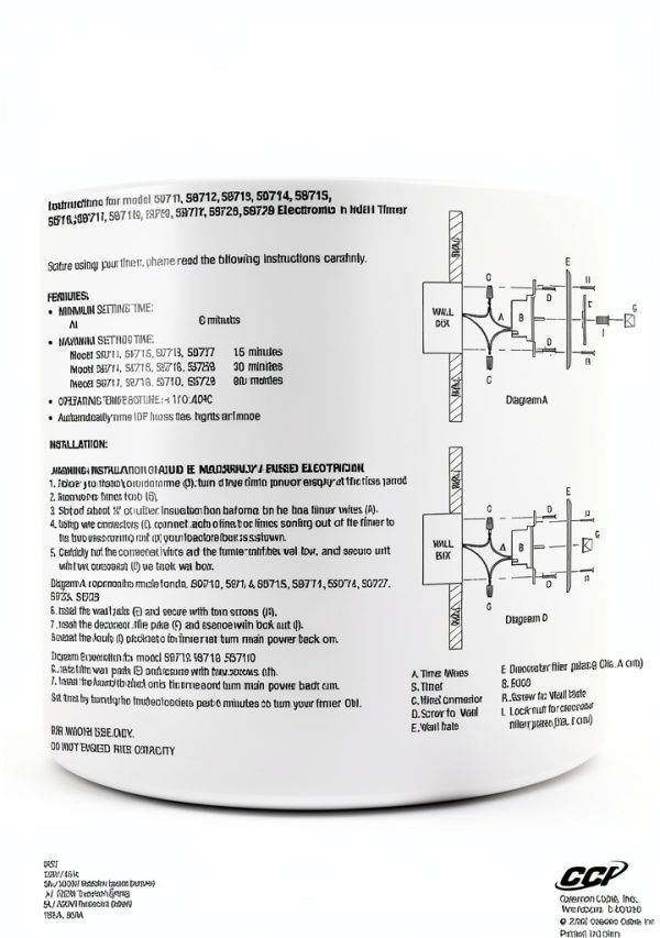 Woods Spring Wound Timer 30 Minute Gray Wall Switch 30 Minute Auto Off-5