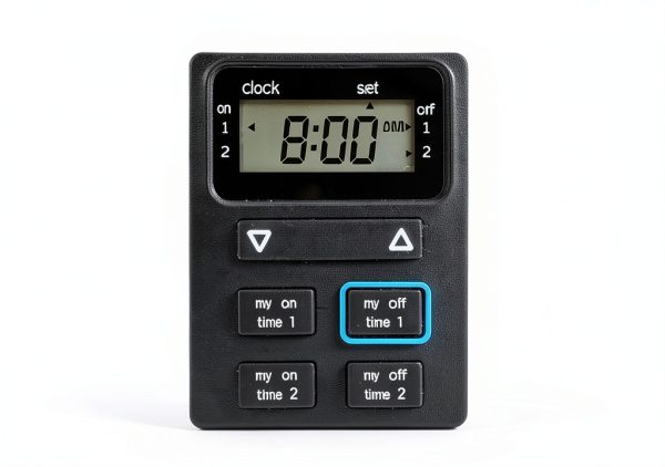 myTouchSmart Programmable Timer Switch Single Outlet Black 2-Inch-5