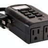 myTouchSmart Digital Timer Plug-In Dual Outlet 2" LCD Outdoor/Indoor-8