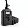 myTouchSmart Programmable Timer Switch Single Outlet Black 2-Inch-3