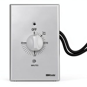 Woods Spring Wound Timer 30 Minute Gray Wall Switch 30 Minute Auto Off-0