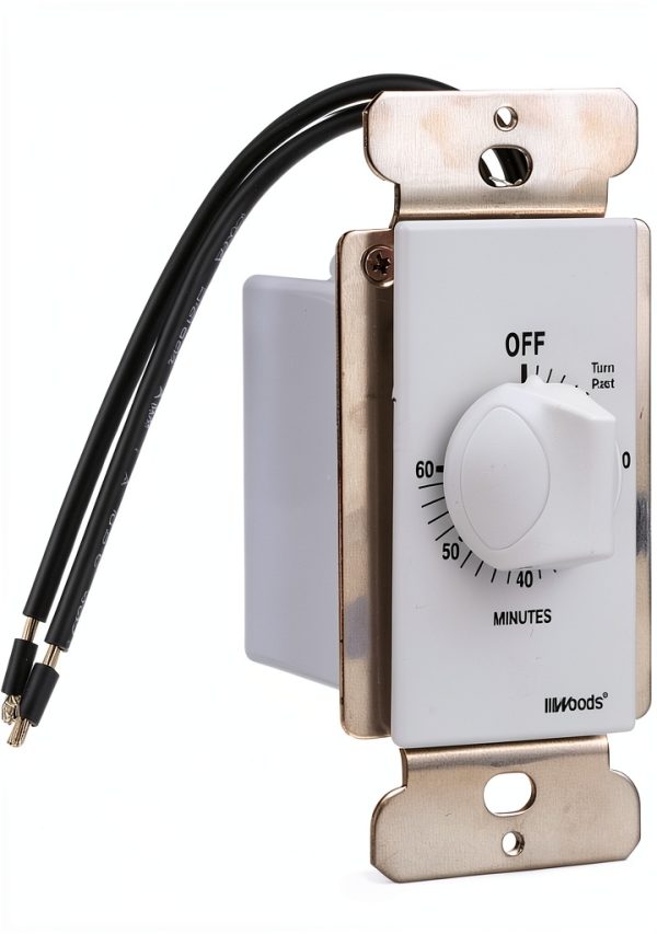 Southwire Woods 60 Minute Spring Wound Timer White Plastic-5