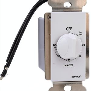 Southwire Woods 60 Minute Spring Wound Timer White Plastic-0