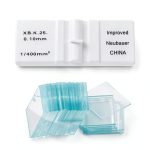 Hemocytometer SHAUSE Blood Count Glass Chamber with 100 Cover Slides-0
