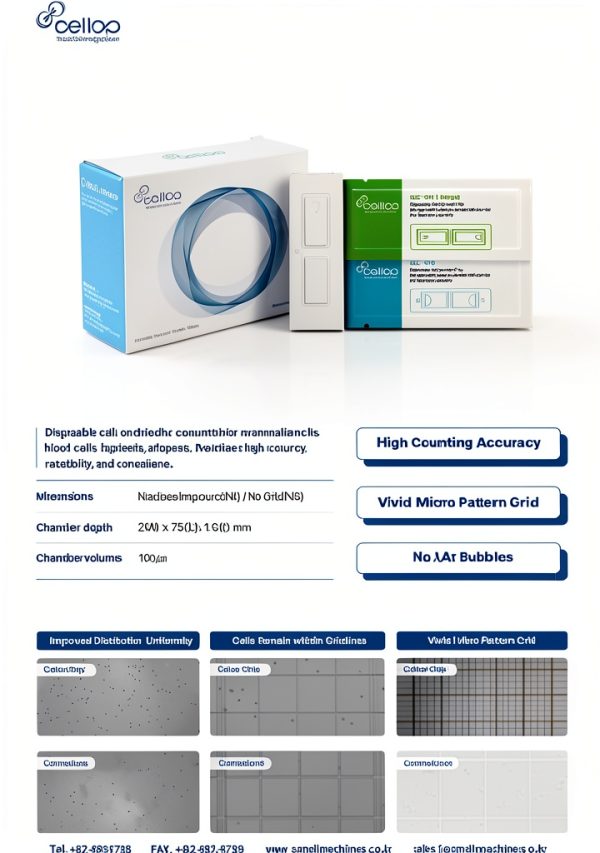 Cellop-Chip Hemocytometer Neubauer Improved NI Chamber 10µL 50 pcs-2