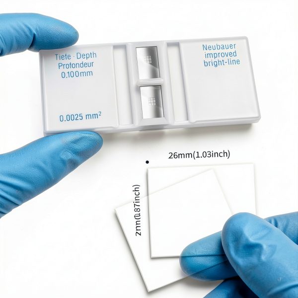 Cell Counting Chamber Pulsecore Neubauer Hemocytometer Grid 32x75mm-1